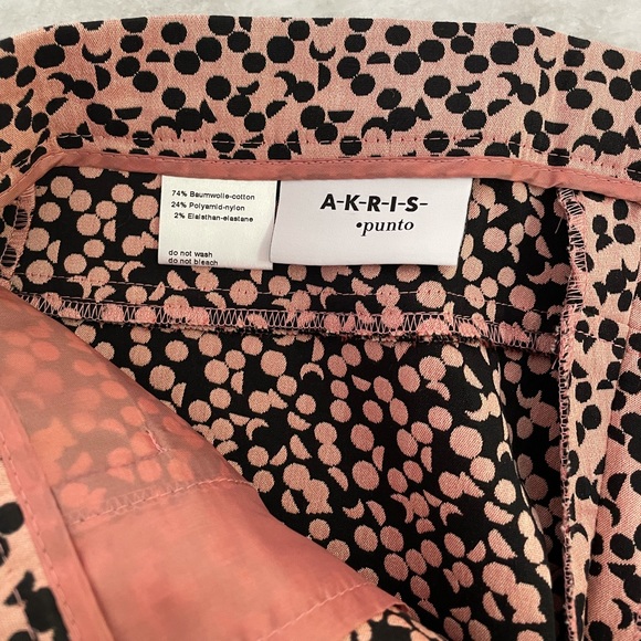 AKRIS Punto Franca Luna Dot Print Jacquard Pants Dress Pants straight leg - Picture 13 of 14